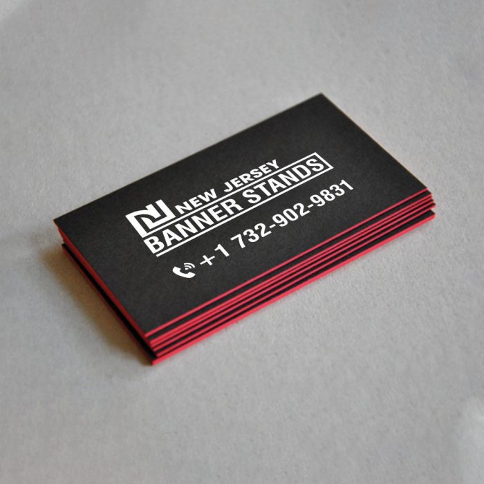 Painted Edge Business Cards 1