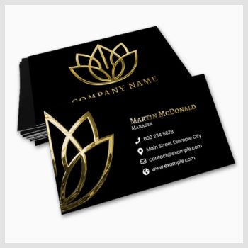 Raised Foil Business Cards