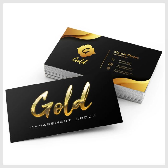 Raised Foil Business Cards 02