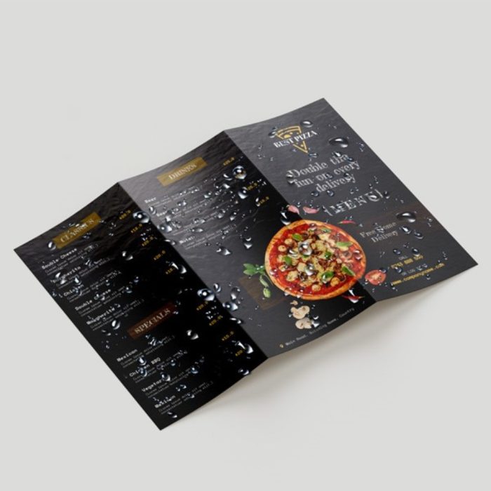 Waterproof Menus 2